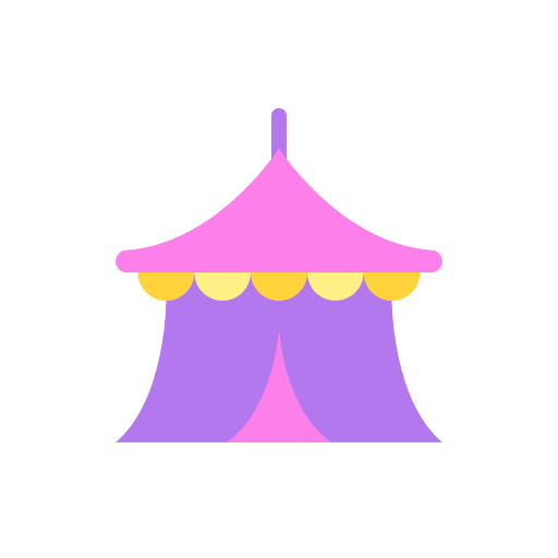 Circus circus tent fairground icon Circus circus tent fairground icon