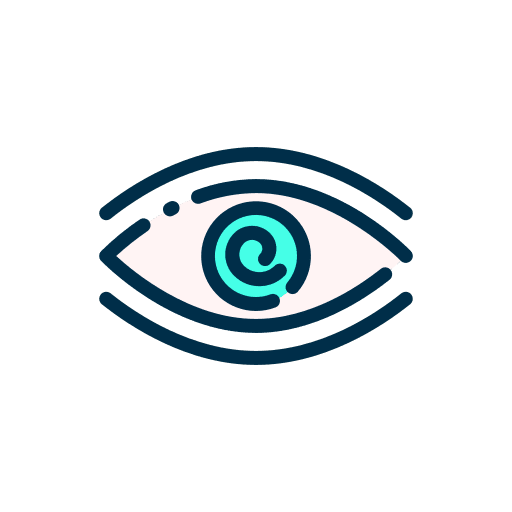 Hypnotic spiral psychology healthcare and medical icon
