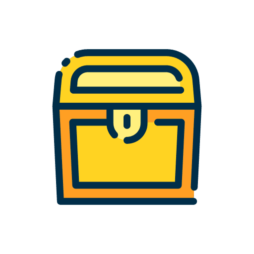 Treasure chest pirate miscellaneous antique icon