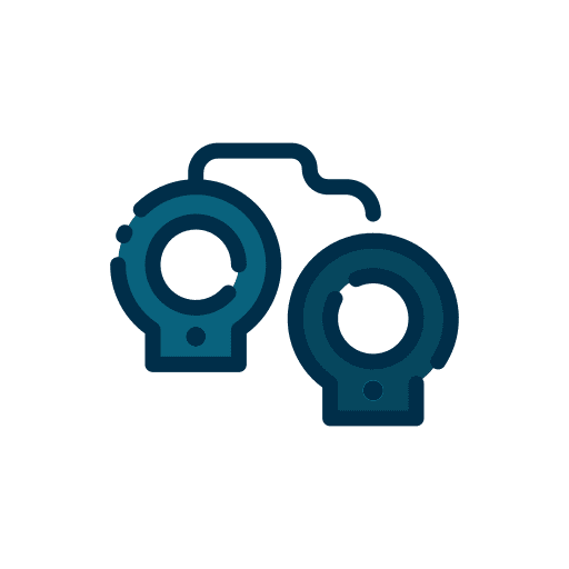 Handcuffs tools handcuffs prision icon Handcuffs tools handcuffs prision icon