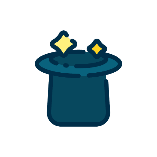 Magic hat magic wand entertainment magic show icon Magic hat magic wand entertainment magic show icon