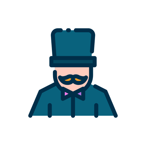 Magician top hat brown hair magician icon Magician top hat brown hair magician icon
