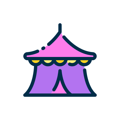 Circus entertainment amusement park fair icon Circus entertainment amusement park fair icon
