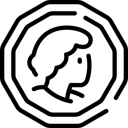 Coin coin banking cash icon