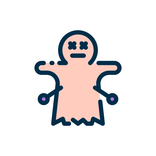 Voodoo halloween fear terror icon Voodoo halloween fear terror icon