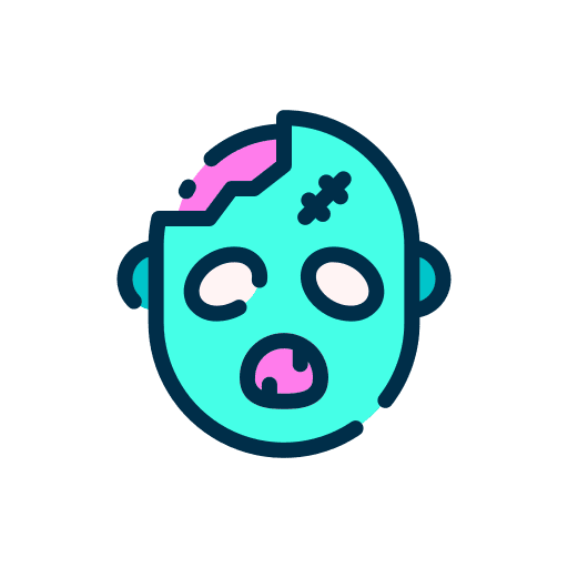 Zombie folklore fantasy fairy tale icon Zombie folklore fantasy fairy tale icon