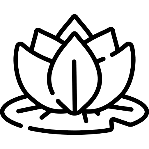 Lotus blossom yoga meditation icon
