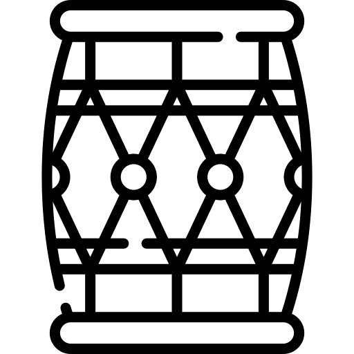 Drum musical instrument drum music and multimedia icon Drum musical instrument drum music and multimedia icon
