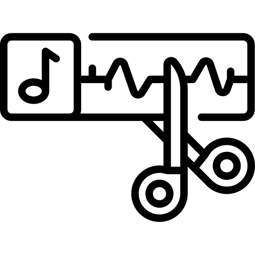 Edit communications music sound wave icon