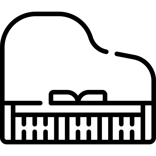 Piano piano music and multimedia musical instrument icon Piano piano music and multimedia musical instrument icon