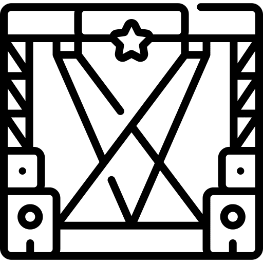 Stage stage entertainment spotlight icon Stage stage entertainment spotlight icon