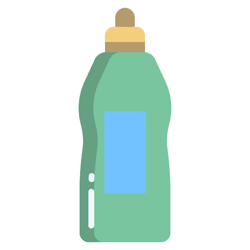 Cleaning liquid hygiene products detergent housekeeping icon