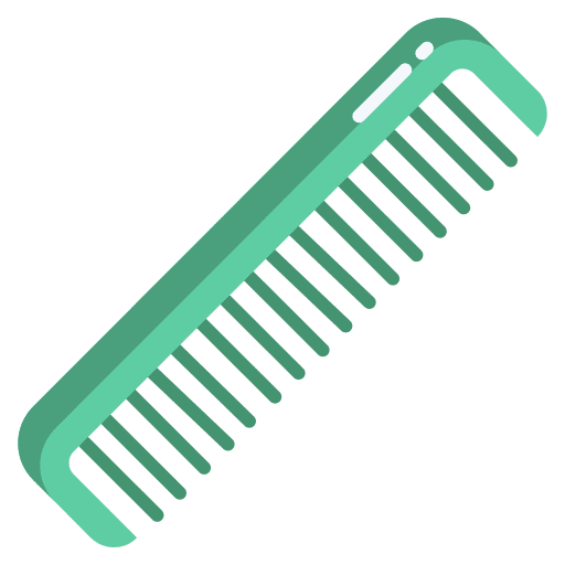 Hair brush barbershop hair styling hair comb icon