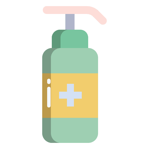 Alcohol gel bottle antibacterial gel hydroalcoholic gel icon