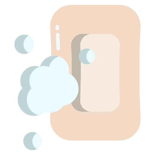Bar soap wellness clean washing hands icon