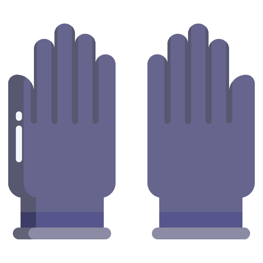 Gloves security fireproof fireman icon