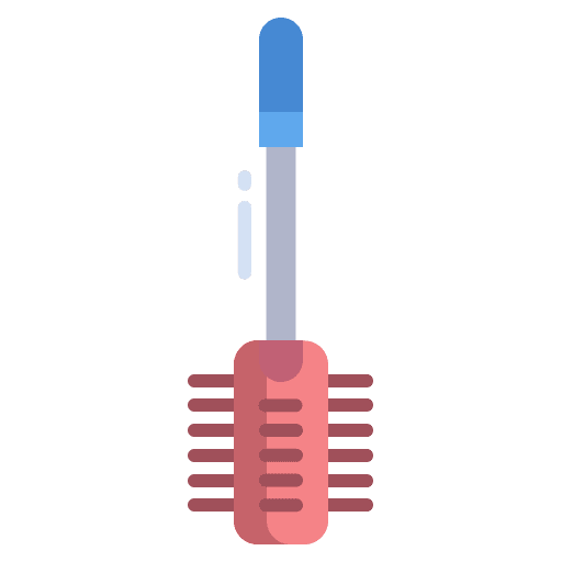 Toilet brush restroom furniture and household toilet brush icon