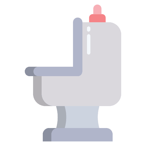 Toilet furniture and household washroom toilet icon