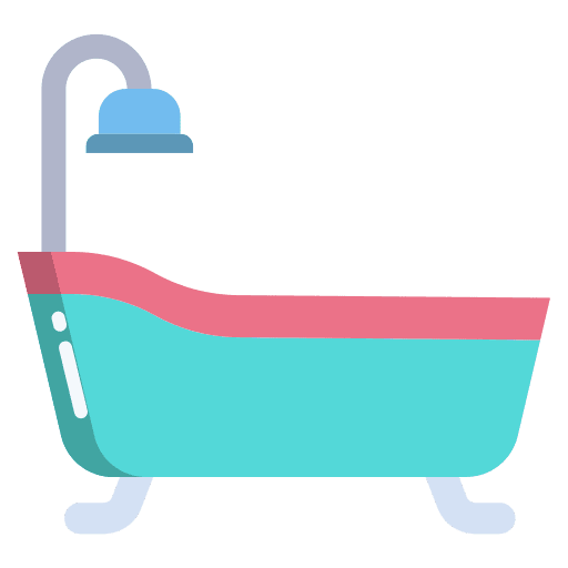 Bathtub washing personal care hygiene icon