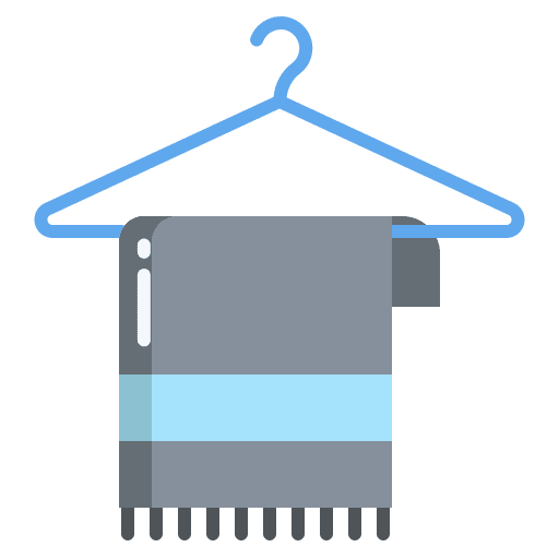 Towel hanger wellness clothing icon