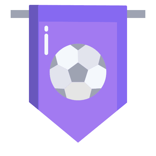Pennant banner sports and competition football icon