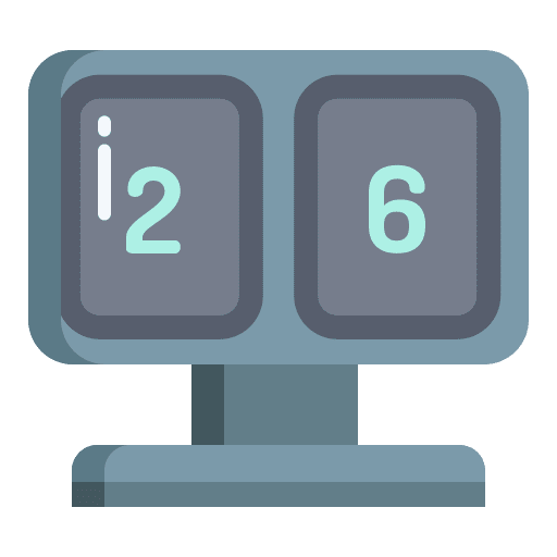 Scoreboard result match soccer icon