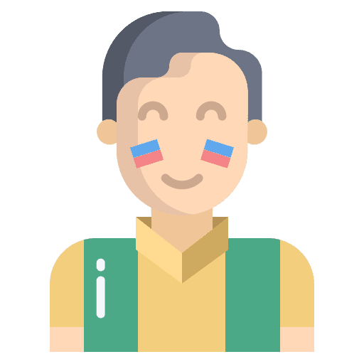 Fan male fan boy icon