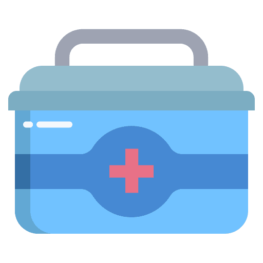 First aid kit medication medicine medical kit icon