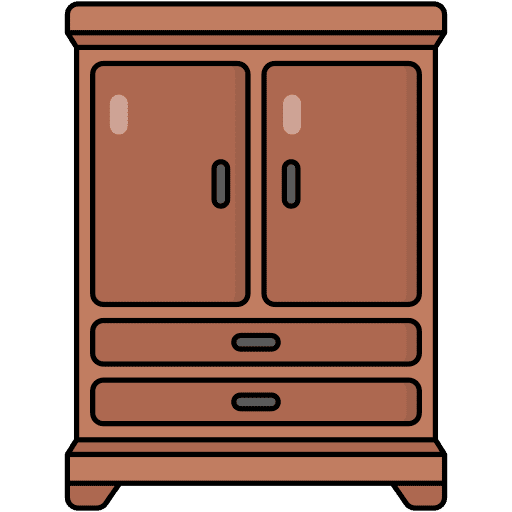 Cupboard home decor cabinet furniture and household icon