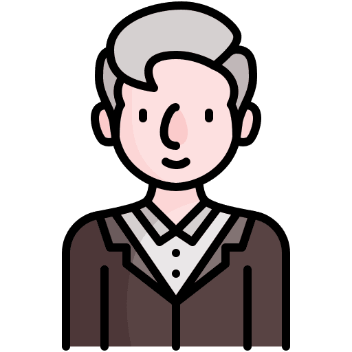 Man elder old age person icon