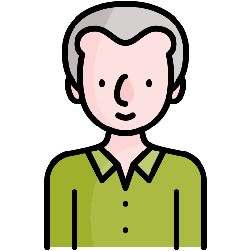 Man old age elder user icon Man old age elder user icon