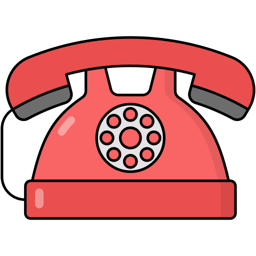 Telephone electronics phone call landline icon