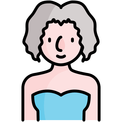 Woman old age avatar people icon