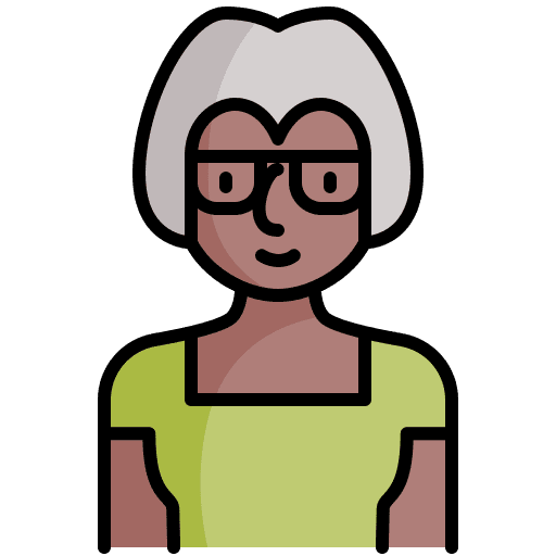 Woman user old age profile icon Woman user old age profile icon