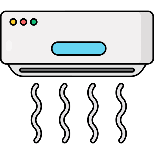 Air conditioner refreshing cooling electronics icon