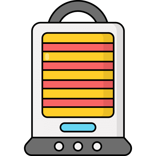 Electric heater radiator warm electric heater icon Electric heater radiator warm electric heater icon