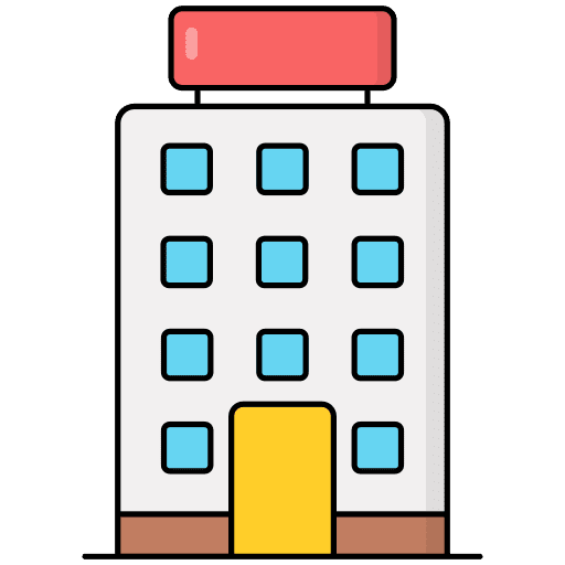 Hotel holidays hotel building icon Hotel holidays hotel building icon