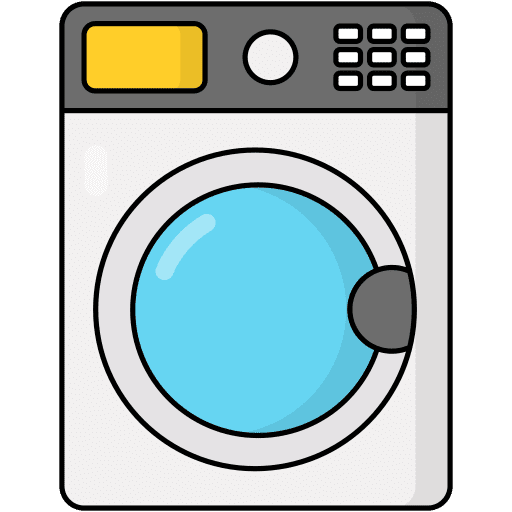 Laundry service washing clothes housekeeping washing machine icon
