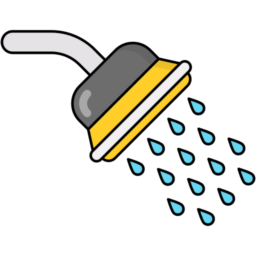 Shower bathroom washing wellness icon Shower bathroom washing wellness icon