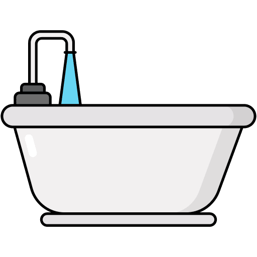Bathtub hygiene bathtub furniture and household icon Bathtub hygiene bathtub furniture and household icon