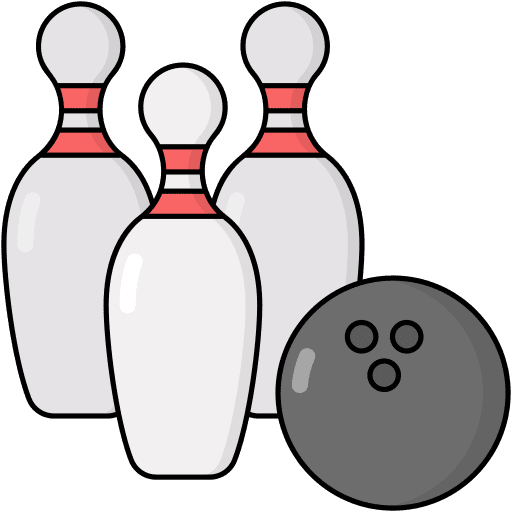 Bowling sport equipment game sports and competition icon Bowling sport equipment game sports and competition icon