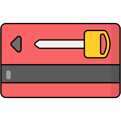 Key card security hotel key smart card icon Key card security hotel key smart card icon