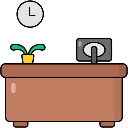 Reception desk front desk reception desk information desk icon Reception desk front desk reception desk information desk icon