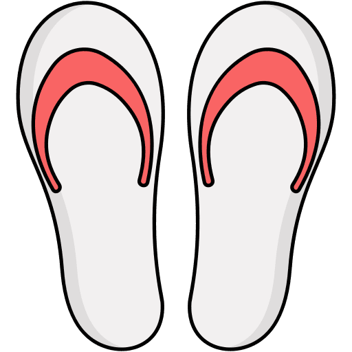 Slippers shoes sandals beach icon Slippers shoes sandals beach icon