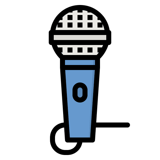 Microphone karaoke music and multimedia music icon