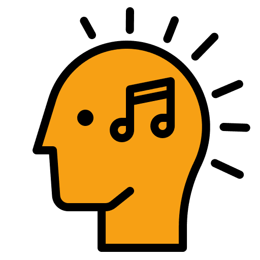 Music emotional intelligence head feelings icon