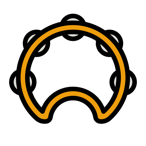 Tambourine music musical instrument percussion instrument icon Tambourine music musical instrument percussion instrument icon