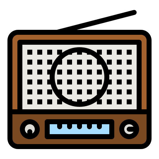 Transistor news transistor radio icon Transistor news transistor radio icon