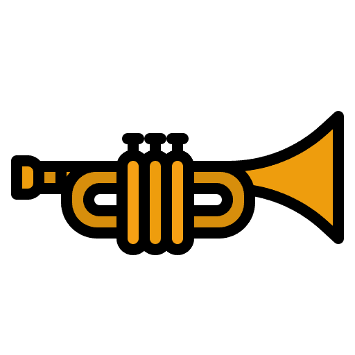Trumpet wind instrument trumpet orchestra icon Trumpet wind instrument trumpet orchestra icon
