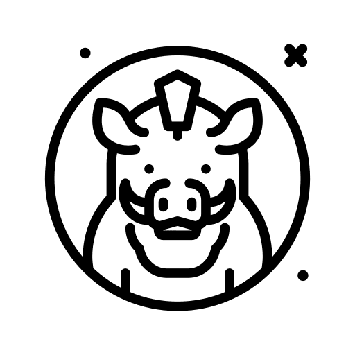 Wild boar animals wildlife animal kingdom icon